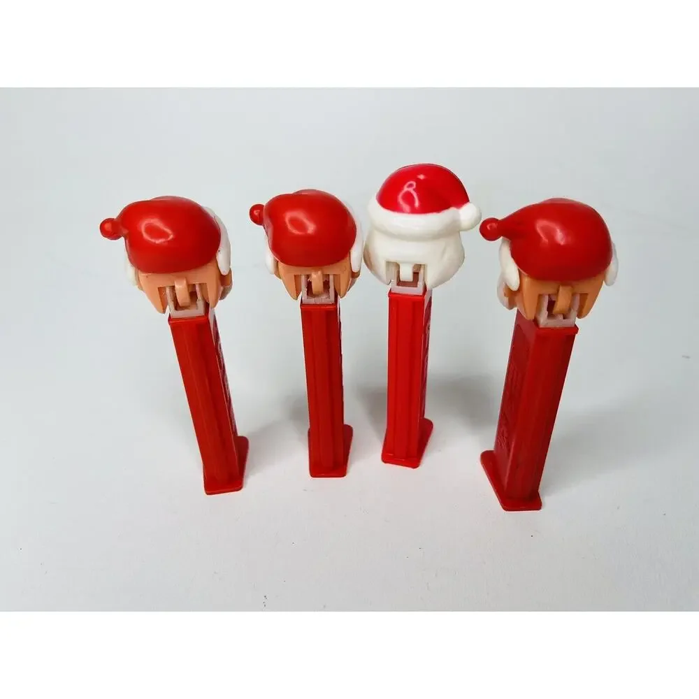 Pez Dispenser Santa Claus Bundle Set Of 4 Great To Collect Vintage